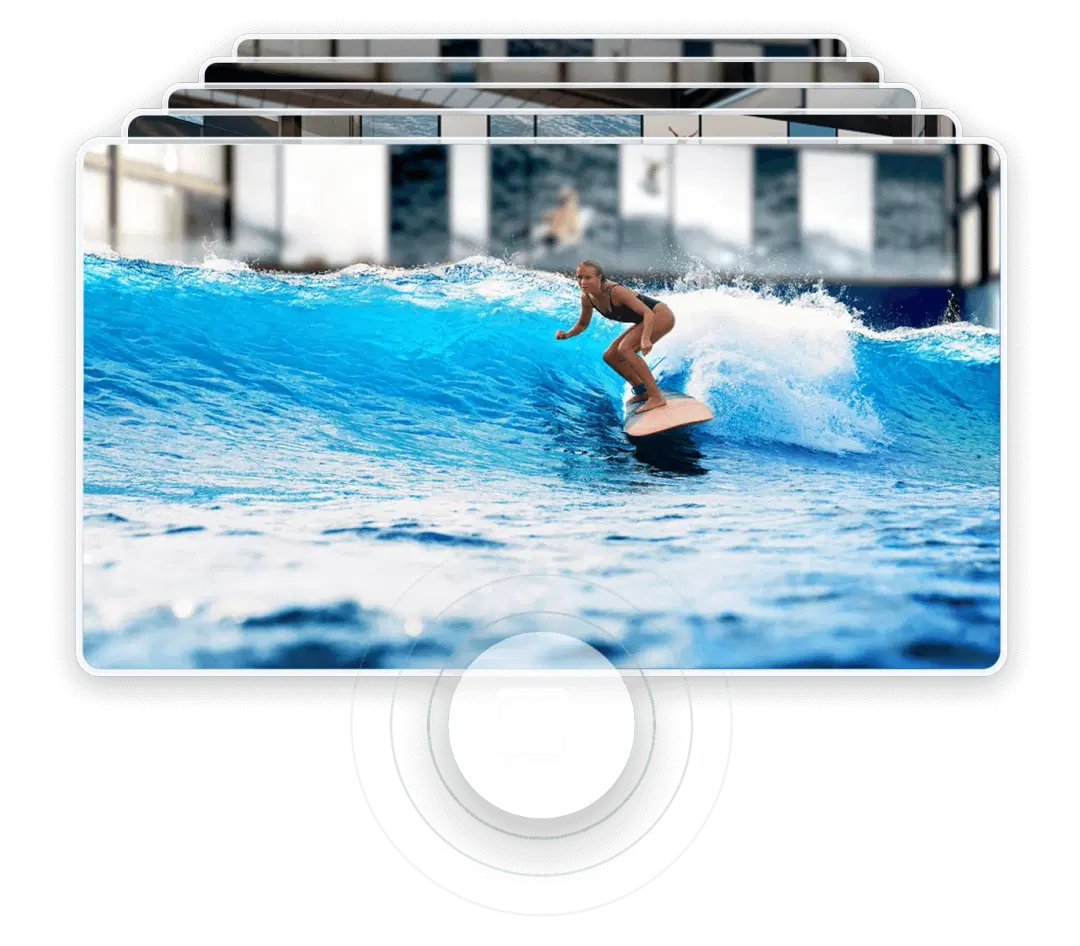 Toda a onda é capturada